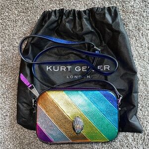 Kurt Geiger Kensington Small Rainbow Camera Bag Used Once In Perfect Condition